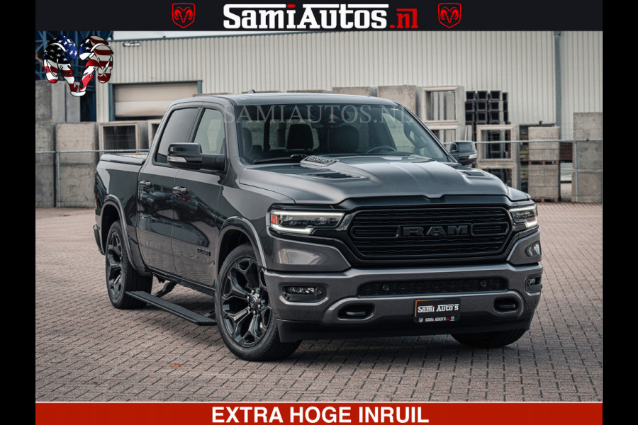 Dodge Ram 1500 LIMITED SPORT | 5.7 V8 HEMI 402PK | MEEST VOLLE LIMITED | PRACHTIGE KLEUR GRANITE CRYSTAL PEARL | CREW CAB | DUBBELE CABINE DC 5 PERSOONS | CREW CAB 5 PERSOONS | DUBBELE CABINE DC | MEEST ROYALE EN COMFORTABELE BEDRIJFSAUTO | HEAD-UP | LUCHTVERING | RONDOM CAMERA | MWK KLEP | PANORAMA DAK |