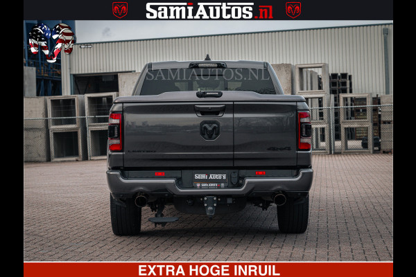 Dodge Ram 1500 LIMITED SPORT | 5.7 V8 HEMI 402PK | MEEST VOLLE LIMITED | PRACHTIGE KLEUR GRANITE CRYSTAL PEARL | CREW CAB | DUBBELE CABINE DC 5 PERSOONS | CREW CAB 5 PERSOONS | DUBBELE CABINE DC | MEEST ROYALE EN COMFORTABELE BEDRIJFSAUTO | HEAD-UP | LUCHTVERING | RONDOM CAMERA | MWK KLEP | PANORAMA DAK |