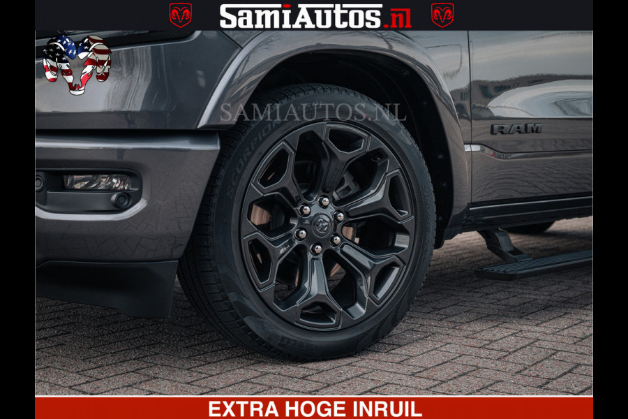 Dodge Ram 1500 LIMITED SPORT | 5.7 V8 HEMI 402PK | MEEST VOLLE LIMITED | PRACHTIGE KLEUR GRANITE CRYSTAL PEARL | CREW CAB | DUBBELE CABINE DC 5 PERSOONS | CREW CAB 5 PERSOONS | DUBBELE CABINE DC | MEEST ROYALE EN COMFORTABELE BEDRIJFSAUTO | HEAD-UP | LUCHTVERING | RONDOM CAMERA | MWK KLEP | PANORAMA DAK |