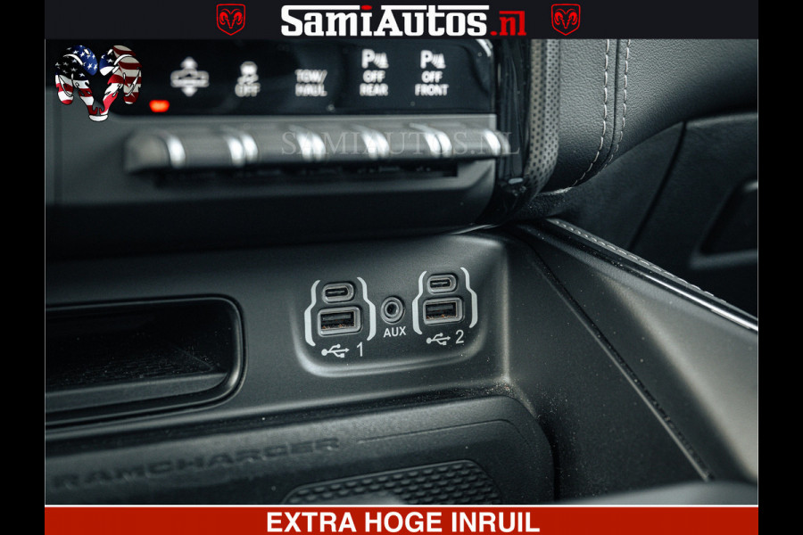 Dodge Ram 1500 LIMITED SPORT | 5.7 V8 HEMI 402PK | MEEST VOLLE LIMITED | PRACHTIGE KLEUR GRANITE CRYSTAL PEARL | CREW CAB | DUBBELE CABINE DC 5 PERSOONS | CREW CAB 5 PERSOONS | DUBBELE CABINE DC | MEEST ROYALE EN COMFORTABELE BEDRIJFSAUTO | HEAD-UP | LUCHTVERING | RONDOM CAMERA | MWK KLEP | PANORAMA DAK |