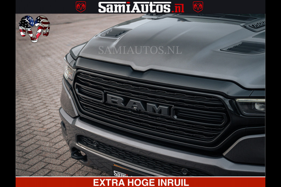 Dodge Ram 1500 LIMITED SPORT | 5.7 V8 HEMI 402PK | MEEST VOLLE LIMITED | PRACHTIGE KLEUR GRANITE CRYSTAL PEARL | CREW CAB | DUBBELE CABINE DC 5 PERSOONS | CREW CAB 5 PERSOONS | DUBBELE CABINE DC | MEEST ROYALE EN COMFORTABELE BEDRIJFSAUTO | HEAD-UP | LUCHTVERING | RONDOM CAMERA | MWK KLEP | PANORAMA DAK |