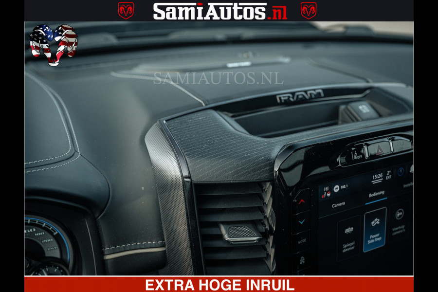 Dodge Ram 1500 LIMITED SPORT | 5.7 V8 HEMI 402PK | MEEST VOLLE LIMITED | PRACHTIGE KLEUR GRANITE CRYSTAL PEARL | CREW CAB | DUBBELE CABINE DC 5 PERSOONS | CREW CAB 5 PERSOONS | DUBBELE CABINE DC | MEEST ROYALE EN COMFORTABELE BEDRIJFSAUTO | HEAD-UP | LUCHTVERING | RONDOM CAMERA | MWK KLEP | PANORAMA DAK |