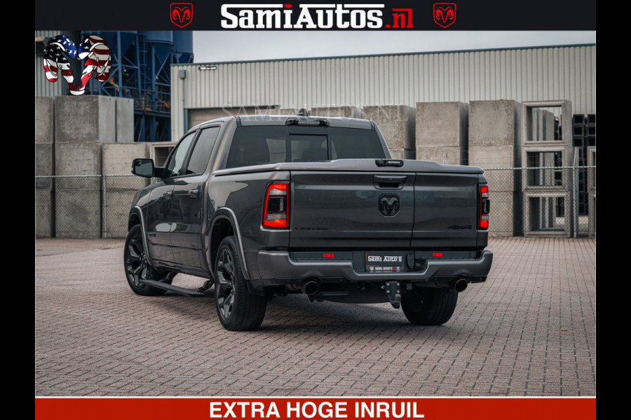 Dodge Ram 1500 LIMITED SPORT | 5.7 V8 HEMI 402PK | MEEST VOLLE LIMITED | PRACHTIGE KLEUR GRANITE CRYSTAL PEARL | CREW CAB | DUBBELE CABINE DC 5 PERSOONS | CREW CAB 5 PERSOONS | DUBBELE CABINE DC | MEEST ROYALE EN COMFORTABELE BEDRIJFSAUTO | HEAD-UP | LUCHTVERING | RONDOM CAMERA | MWK KLEP | PANORAMA DAK |