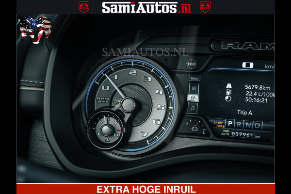 Dodge Ram 1500 LIMITED SPORT | 5.7 V8 HEMI 402PK | MEEST VOLLE LIMITED | PRACHTIGE KLEUR GRANITE CRYSTAL PEARL | CREW CAB | DUBBELE CABINE DC 5 PERSOONS | CREW CAB 5 PERSOONS | DUBBELE CABINE DC | MEEST ROYALE EN COMFORTABELE BEDRIJFSAUTO | HEAD-UP | LUCHTVERING | RONDOM CAMERA | MWK KLEP | PANORAMA DAK |