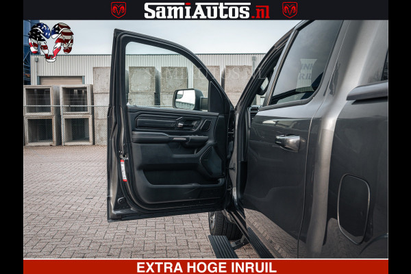 Dodge Ram 1500 LIMITED SPORT | 5.7 V8 HEMI 402PK | MEEST VOLLE LIMITED | PRACHTIGE KLEUR GRANITE CRYSTAL PEARL | CREW CAB | DUBBELE CABINE DC 5 PERSOONS | CREW CAB 5 PERSOONS | DUBBELE CABINE DC | MEEST ROYALE EN COMFORTABELE BEDRIJFSAUTO | HEAD-UP | LUCHTVERING | RONDOM CAMERA | MWK KLEP | PANORAMA DAK |