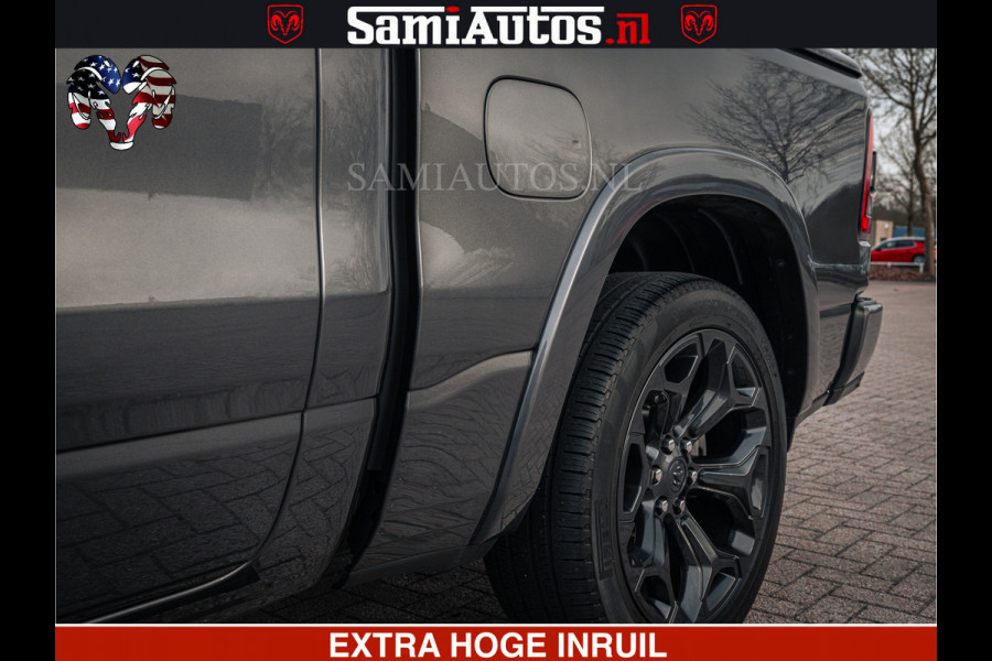 Dodge Ram 1500 LIMITED SPORT | 5.7 V8 HEMI 402PK | MEEST VOLLE LIMITED | PRACHTIGE KLEUR GRANITE CRYSTAL PEARL | CREW CAB | DUBBELE CABINE DC 5 PERSOONS | CREW CAB 5 PERSOONS | DUBBELE CABINE DC | MEEST ROYALE EN COMFORTABELE BEDRIJFSAUTO | HEAD-UP | LUCHTVERING | RONDOM CAMERA | MWK KLEP | PANORAMA DAK |