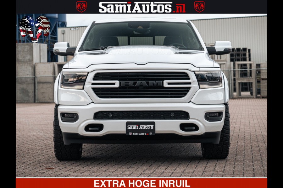 Dodge Ram V8 5.7 402PK | LARAMIE SPORT | Krachtige Hemi | Panorama Dak | 12' Scherm | LPG | Comfortabele Dubbele Cabine met Royale 5 Zitplaatsen | NIEUW EN BPM vrij | Nu Leverbaar uit Voorraad | Nr 2529 - 1277 |