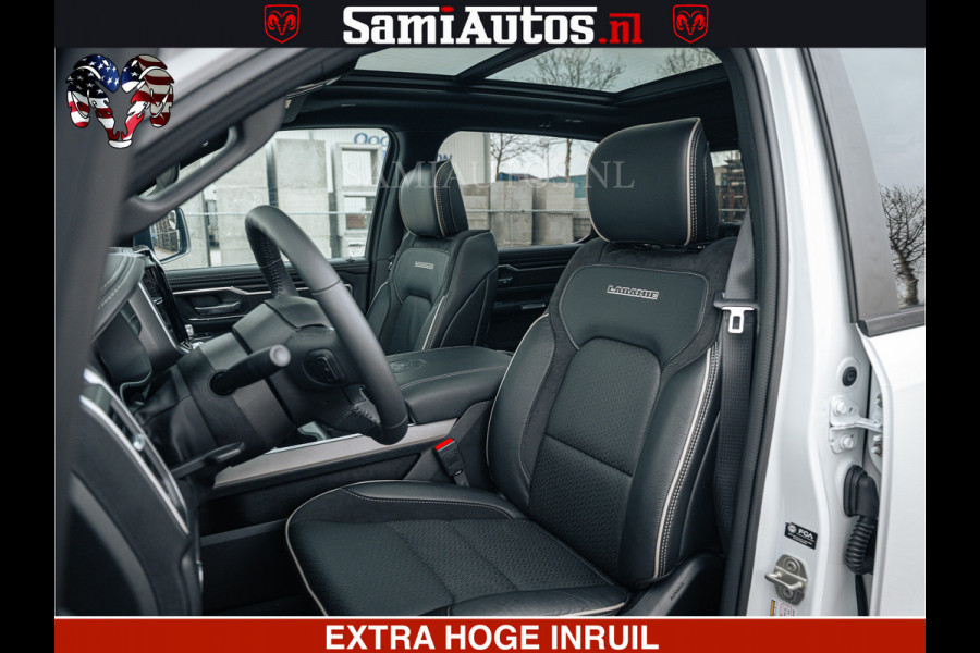 Dodge Ram V8 5.7 402PK | LARAMIE SPORT | Krachtige Hemi | Panorama Dak | 12' Scherm | LPG | Comfortabele Dubbele Cabine met Royale 5 Zitplaatsen | NIEUW EN BPM vrij | Nu Leverbaar uit Voorraad | Nr 2529 - 1277 |