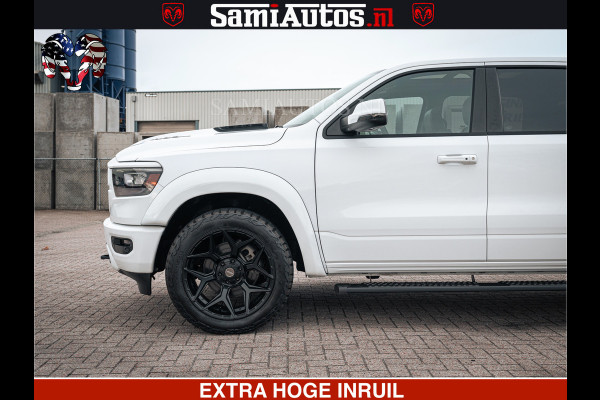 Dodge Ram V8 5.7 402PK | LARAMIE SPORT | Krachtige Hemi | Panorama Dak | 12' Scherm | LPG | Comfortabele Dubbele Cabine met Royale 5 Zitplaatsen | NIEUW EN BPM vrij | Nu Leverbaar uit Voorraad | Nr 2529 - 1277 |