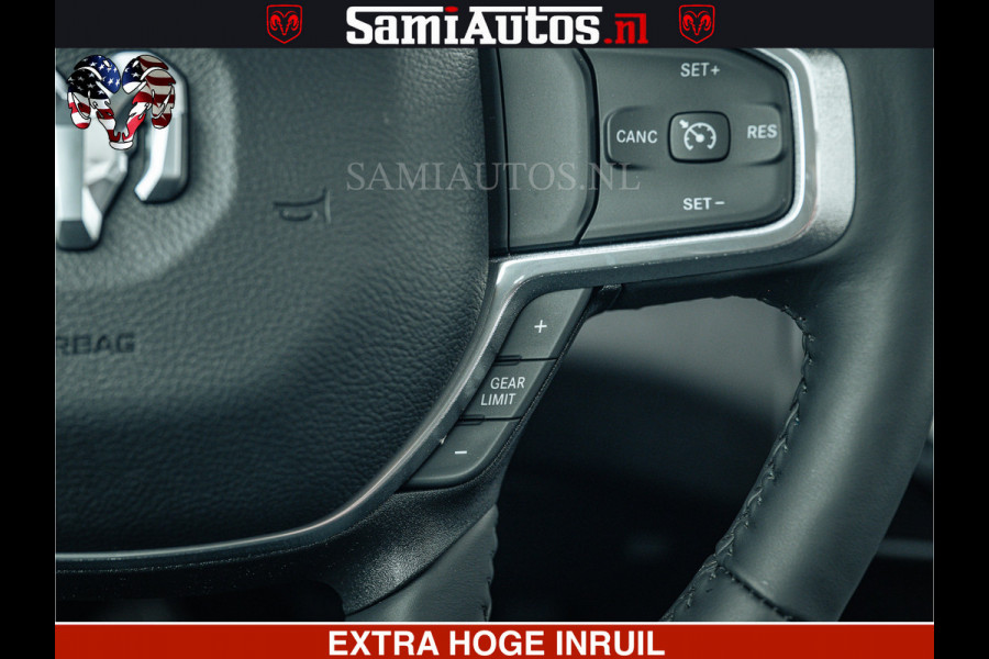 Dodge Ram V8 5.7 402PK | LARAMIE SPORT | Krachtige Hemi | Panorama Dak | 12' Scherm | LPG | Comfortabele Dubbele Cabine met Royale 5 Zitplaatsen | NIEUW EN BPM vrij | Nu Leverbaar uit Voorraad | Nr 2529 - 1277 |