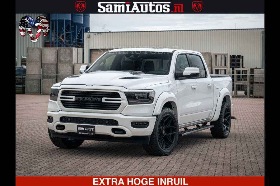 Dodge Ram V8 5.7 402PK | LARAMIE SPORT | Krachtige Hemi | Panorama Dak | 12' Scherm | LPG | Comfortabele Dubbele Cabine met Royale 5 Zitplaatsen | NIEUW EN BPM vrij | Nu Leverbaar uit Voorraad | Nr 2529 - 1277 |