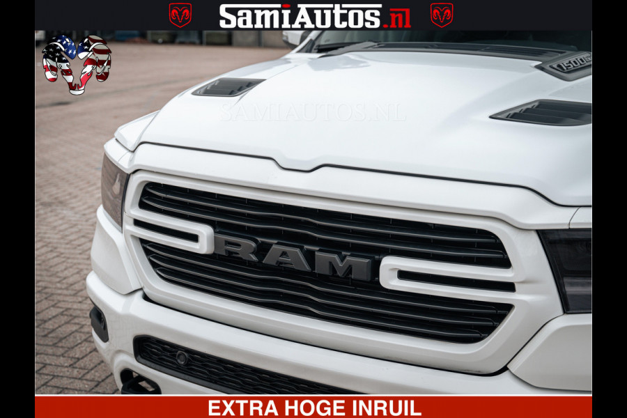 Dodge Ram V8 5.7 402PK | LARAMIE SPORT | Krachtige Hemi | Panorama Dak | 12' Scherm | LPG | Comfortabele Dubbele Cabine met Royale 5 Zitplaatsen | NIEUW EN BPM vrij | Nu Leverbaar uit Voorraad | Nr 2529 - 1277 |