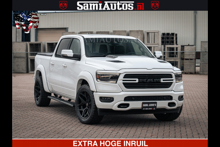 Dodge Ram V8 5.7 402PK | LARAMIE SPORT | Krachtige Hemi | Panorama Dak | 12' Scherm | LPG | Comfortabele Dubbele Cabine met Royale 5 Zitplaatsen | NIEUW EN BPM vrij | Nu Leverbaar uit Voorraad | Nr 2529 - 1277 |