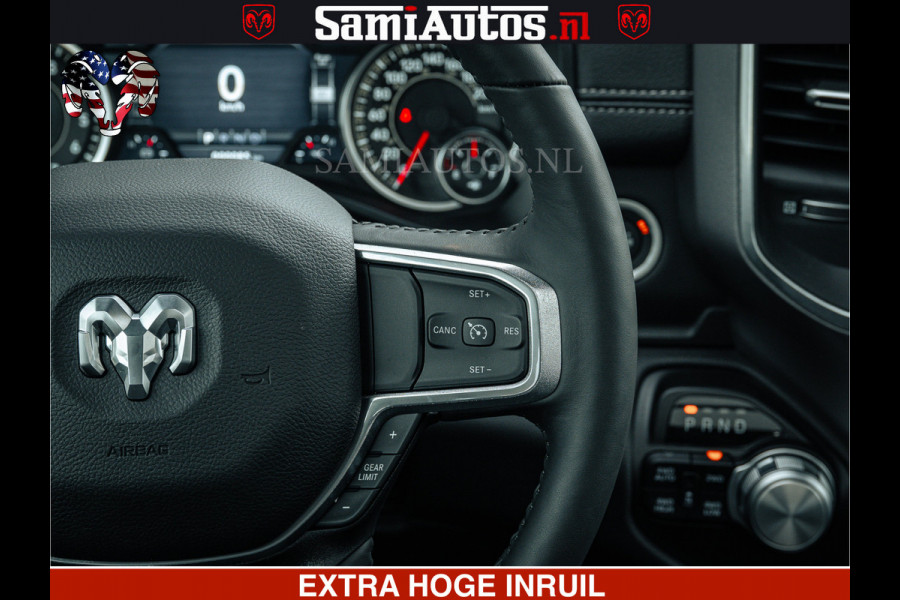 Dodge Ram V8 5.7 402PK | LARAMIE SPORT | Krachtige Hemi | Panorama Dak | 12' Scherm | LPG | Comfortabele Dubbele Cabine met Royale 5 Zitplaatsen | NIEUW EN BPM vrij | Nu Leverbaar uit Voorraad | Nr 2529 - 1277 |