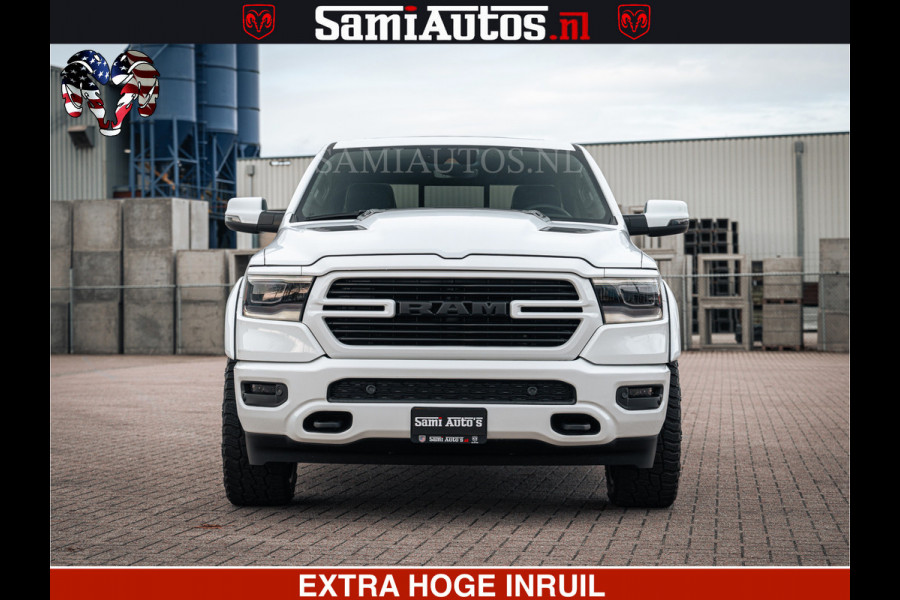 Dodge Ram V8 5.7 402PK | LARAMIE SPORT | Krachtige Hemi | Panorama Dak | 12' Scherm | LPG | Comfortabele Dubbele Cabine met Royale 5 Zitplaatsen | NIEUW EN BPM vrij | Nu Leverbaar uit Voorraad | Nr 2529 - 1277 |