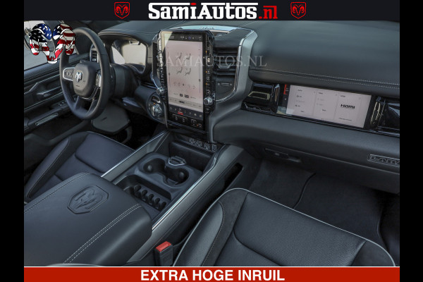 Dodge Ram 1500 PREMIUM | Full Option | De Meest Luxe Pick-Up in zijn Klasse | Comfortabele Dubbele Cabine met Royale 5 Zitplaatsen | BPM vrij | Nu Leverbaar uit Voorraad | Voorraad Nr 2230 - 8765