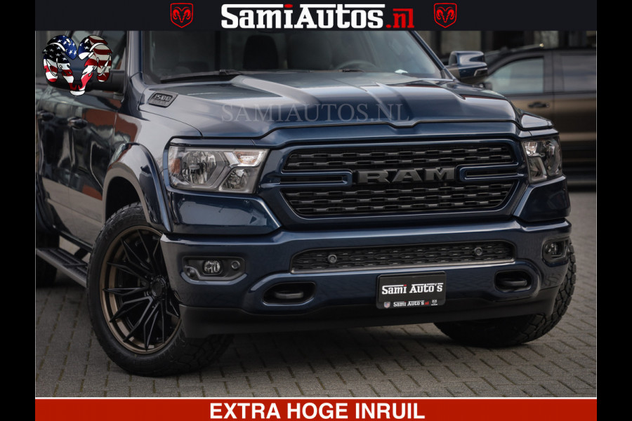 Dodge Ram SPORT | 5.7 V8 4x4 HEMI | PANORAMA DAK | GROOTSCHEM 12 INCH | LPG | Patriot Blue CREW CAB | DUBBELE CABINE | 5 PERSOONS | DC | VOORRAAD NR 2560 - 3327