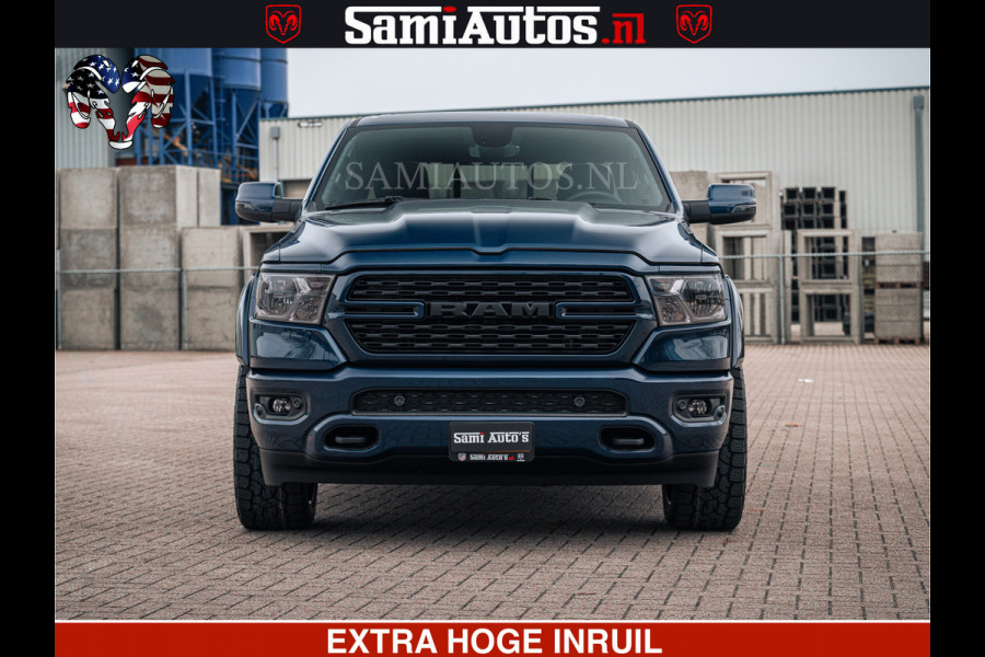 Dodge Ram SPORT | 5.7 V8 4x4 HEMI | PANORAMA DAK | GROOTSCHEM 12 INCH | LPG | Patriot Blue CREW CAB | DUBBELE CABINE | 5 PERSOONS | DC | VOORRAAD NR 2555 - 3325