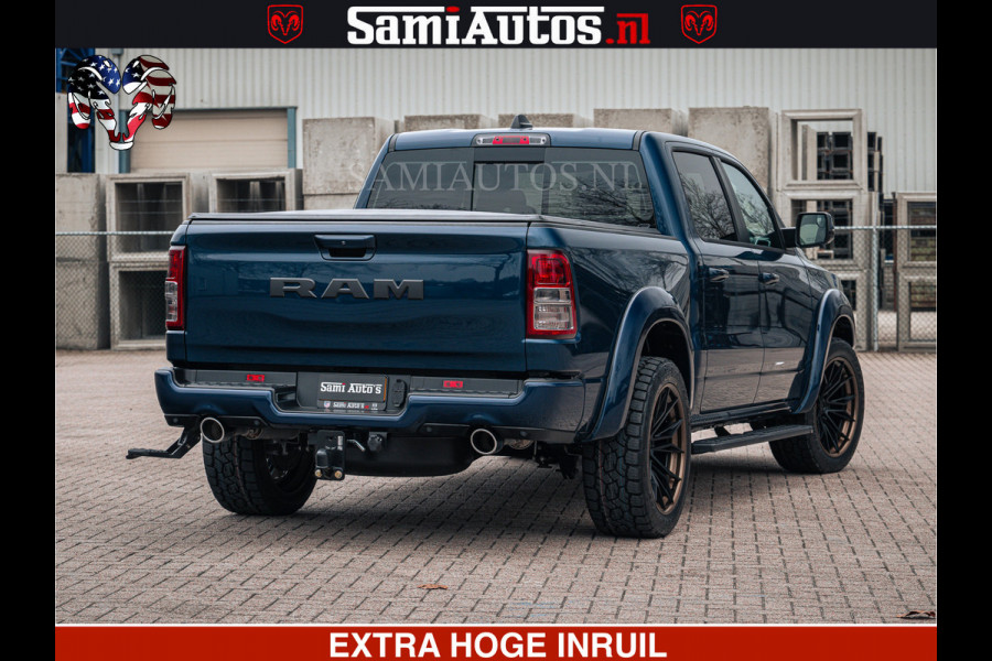 Dodge Ram SPORT | 5.7 V8 4x4 HEMI | PANORAMA DAK | GROOTSCHEM 12 INCH | LPG | Patriot Blue CREW CAB | DUBBELE CABINE | 5 PERSOONS | DC | VOORRAAD NR 2555 - 3325
