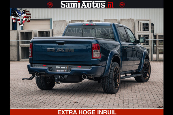 Dodge Ram SPORT | 5.7 V8 4x4 HEMI | PANORAMA DAK | GROOTSCHEM 12 INCH | LPG | Patriot Blue CREW CAB | DUBBELE CABINE | 5 PERSOONS | DC | VOORRAAD NR 2555 - 3325
