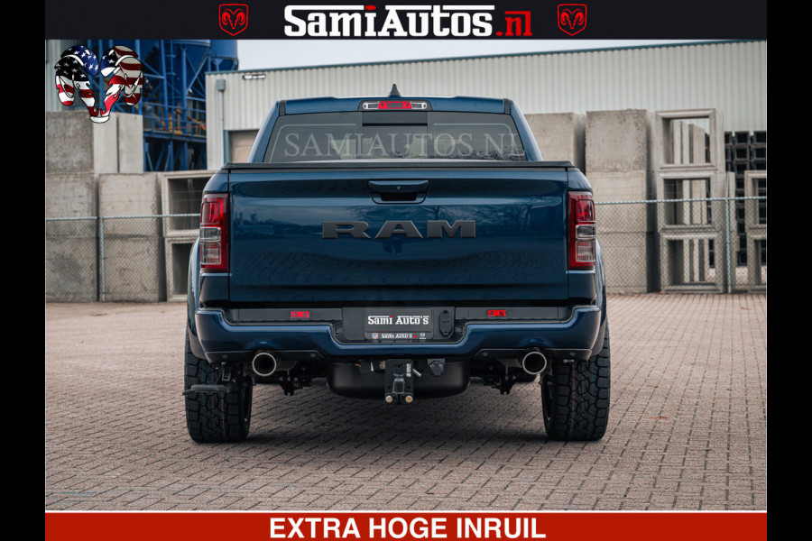 Dodge Ram SPORT | 5.7 V8 4x4 HEMI | PANORAMA DAK | GROOTSCHEM 12 INCH | LPG | Patriot Blue CREW CAB | DUBBELE CABINE | 5 PERSOONS | DC | VOORRAAD NR 2555 - 3325