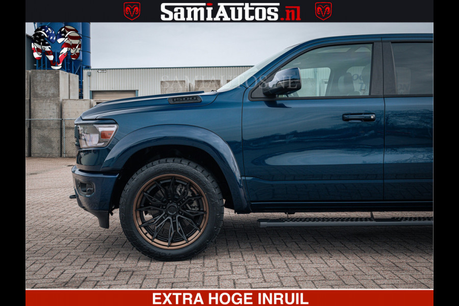 Dodge Ram SPORT | 5.7 V8 4x4 HEMI | PANORAMA DAK | GROOTSCHEM 12 INCH | LPG | Patriot Blue CREW CAB | DUBBELE CABINE | 5 PERSOONS | DC | VOORRAAD NR 2555 - 3325