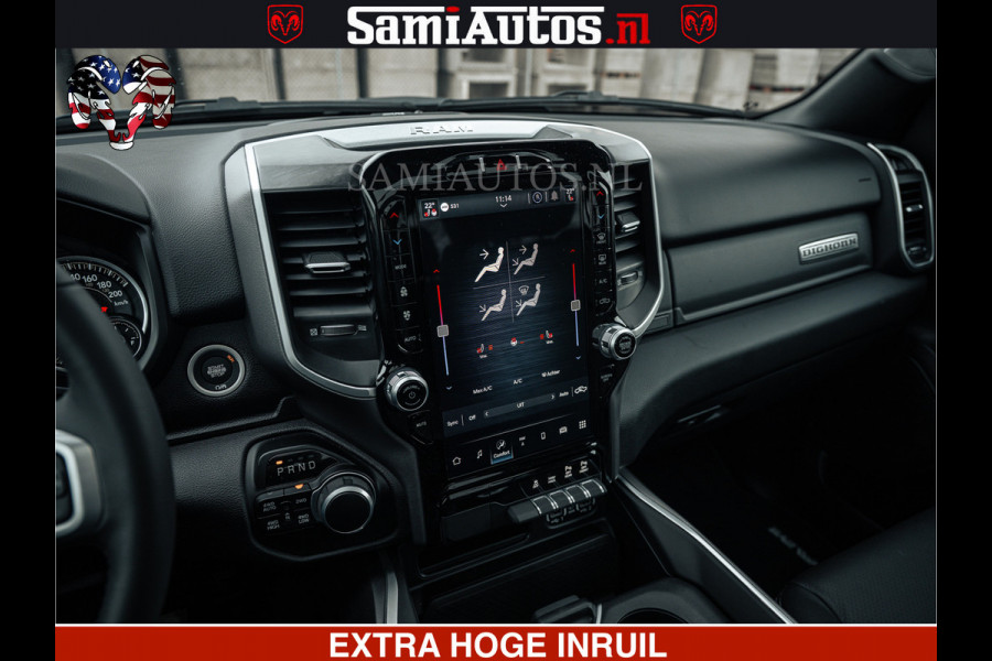Dodge Ram SPORT | 5.7 V8 4x4 HEMI | PANORAMA DAK | GROOTSCHEM 12 INCH | LPG | Patriot Blue CREW CAB | DUBBELE CABINE | 5 PERSOONS | DC | VOORRAAD NR 2555 - 3325