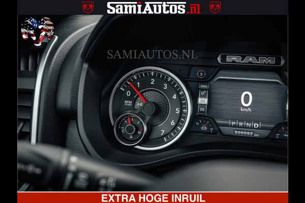 Dodge Ram SPORT | 5.7 V8 4x4 HEMI | PANORAMA DAK | GROOTSCHEM 12 INCH | LPG | Patriot Blue CREW CAB | DUBBELE CABINE | 5 PERSOONS | DC | VOORRAAD NR 2555 - 3325
