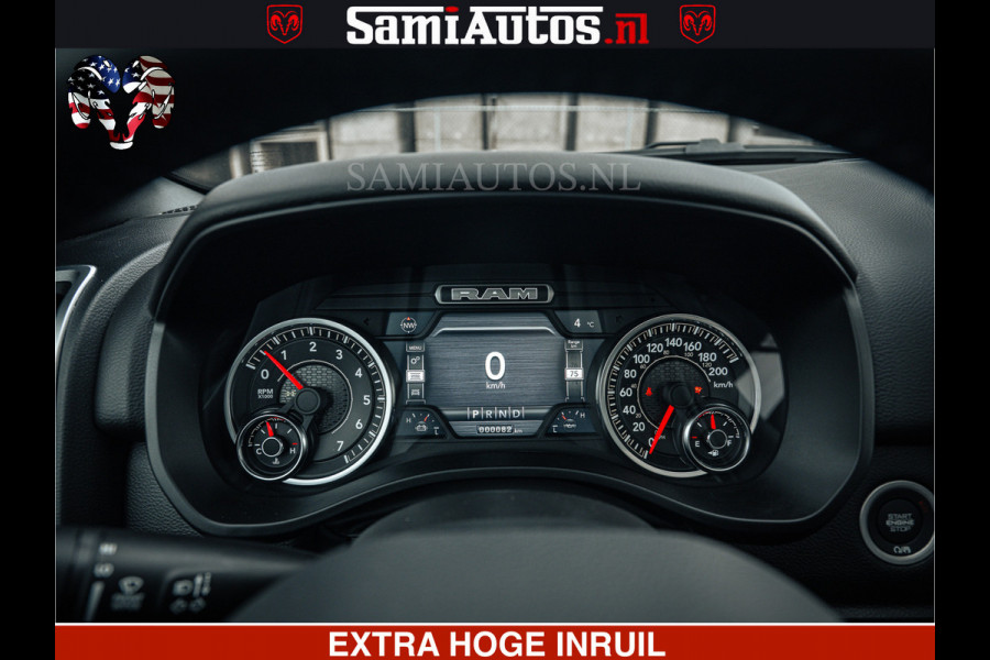 Dodge Ram SPORT | 5.7 V8 4x4 HEMI | PANORAMA DAK | GROOTSCHEM 12 INCH | LPG | Patriot Blue CREW CAB | DUBBELE CABINE | 5 PERSOONS | DC | VOORRAAD NR 2555 - 3325
