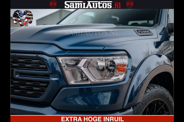 Dodge Ram SPORT | 5.7 V8 4x4 HEMI | PANORAMA DAK | GROOTSCHEM 12 INCH | LPG | Patriot Blue CREW CAB | DUBBELE CABINE | 5 PERSOONS | DC | VOORRAAD NR 2555 - 3325