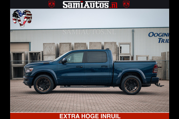 Dodge Ram SPORT | 5.7 V8 4x4 HEMI | PANORAMA DAK | GROOTSCHEM 12 INCH | LPG | Patriot Blue CREW CAB | DUBBELE CABINE | 5 PERSOONS | DC | VOORRAAD NR 2555 - 3325