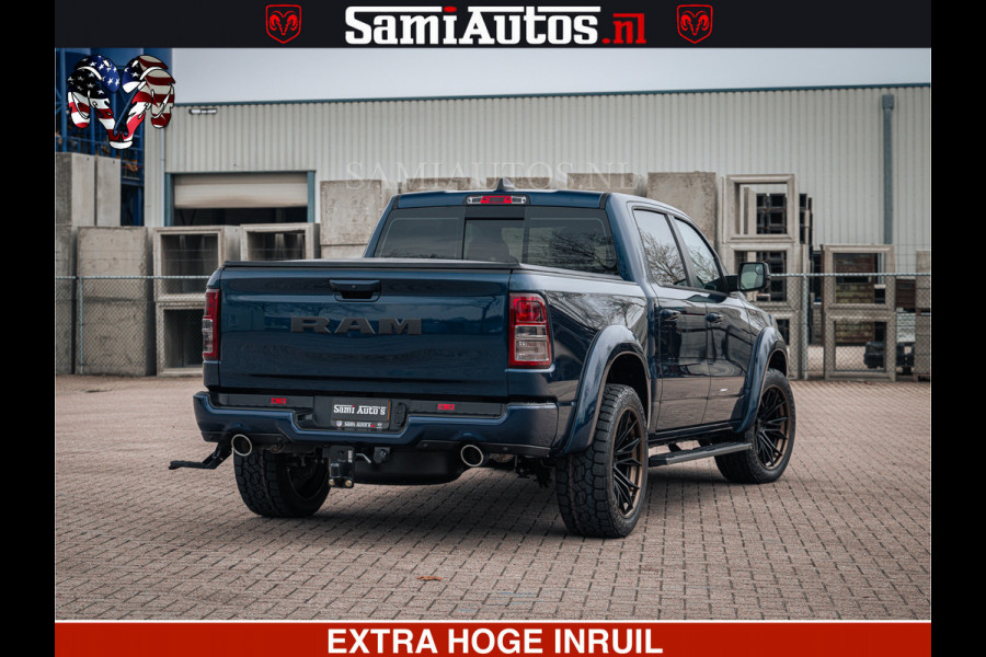 Dodge Ram SPORT | 5.7 V8 4x4 HEMI | PANORAMA DAK | GROOTSCHEM 12 INCH | LPG | Patriot Blue CREW CAB | DUBBELE CABINE | 5 PERSOONS | DC | VOORRAAD NR 2555 - 3325
