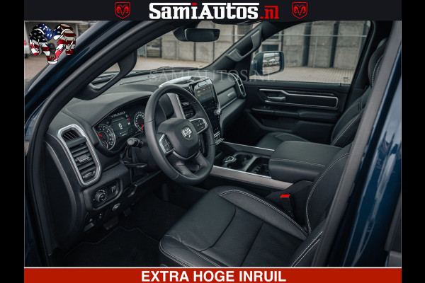 Dodge Ram SPORT | 5.7 V8 4x4 HEMI | PANORAMA DAK | GROOTSCHEM 12 INCH | LPG | Patriot Blue CREW CAB | DUBBELE CABINE | 5 PERSOONS | DC | VOORRAAD NR 2555 - 3325