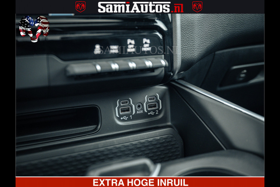 Dodge Ram SPORT | 5.7 V8 4x4 HEMI | PANORAMA DAK | GROOTSCHEM 12 INCH | LPG | Patriot Blue CREW CAB | DUBBELE CABINE | 5 PERSOONS | DC | VOORRAAD NR 2555 - 3325