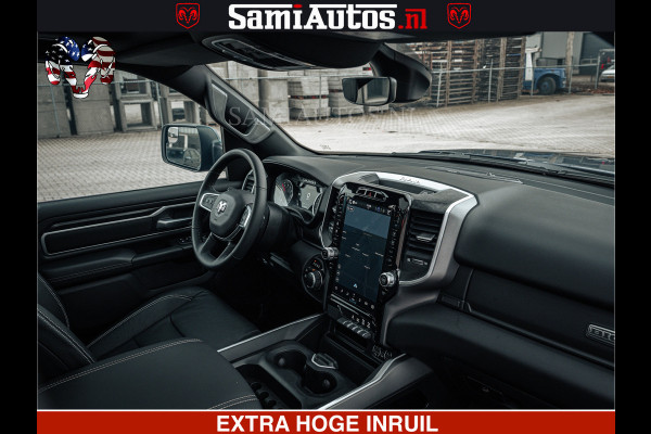 Dodge Ram SPORT | 5.7 V8 4x4 HEMI | PANORAMA DAK | GROOTSCHEM 12 INCH | LPG | Patriot Blue CREW CAB | DUBBELE CABINE | 5 PERSOONS | DC | VOORRAAD NR 2555 - 3325