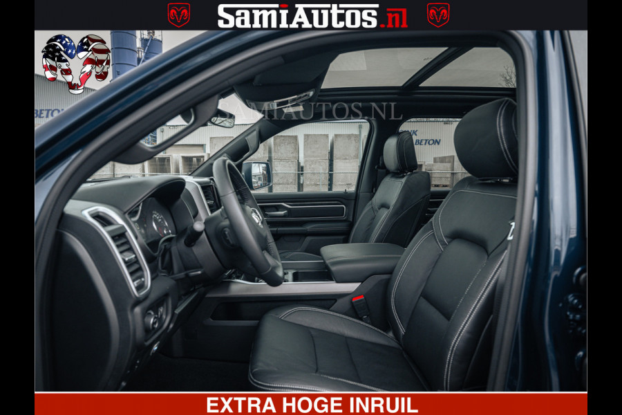 Dodge Ram SPORT | 5.7 V8 4x4 HEMI | PANORAMA DAK | GROOTSCHEM 12 INCH | LPG | Patriot Blue CREW CAB | DUBBELE CABINE | 5 PERSOONS | DC | VOORRAAD NR 2555 - 3325