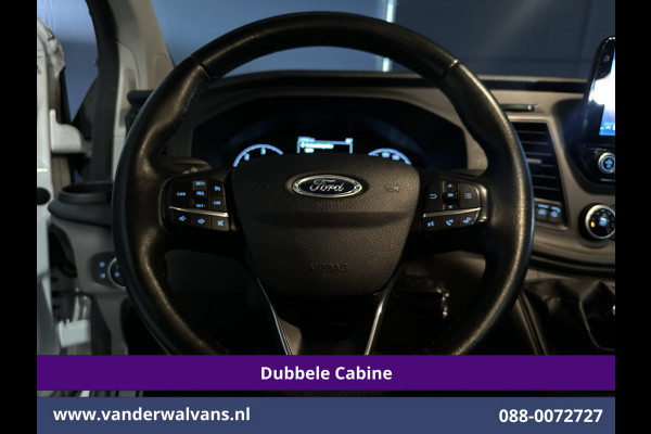 Ford Transit Custom 2.0 TDCI 170pk L2H1 Dubbele Cabine Euro6 Airco | 5-Zits | 2x Zijdeur | Camera | Navigatie | LED, Apple Carplay, Android Auto, Cruisecontrol, Verwarmde voorruit, Trekhaak, Parkeersensoren