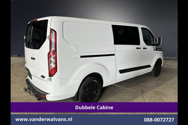 Ford Transit Custom 2.0 TDCI 170pk L2H1 Dubbele Cabine Euro6 Airco | 5-Zits | 2x Zijdeur | Camera | Navigatie | LED, Apple Carplay, Android Auto, Cruisecontrol, Verwarmde voorruit, Trekhaak, Parkeersensoren