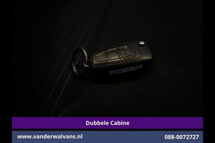 Ford Transit Custom 2.0 TDCI 170pk L2H1 Dubbele Cabine Euro6 Airco | 5-Zits | 2x Zijdeur | Camera | Navigatie | LED, Apple Carplay, Android Auto, Cruisecontrol, Verwarmde voorruit, Trekhaak, Parkeersensoren