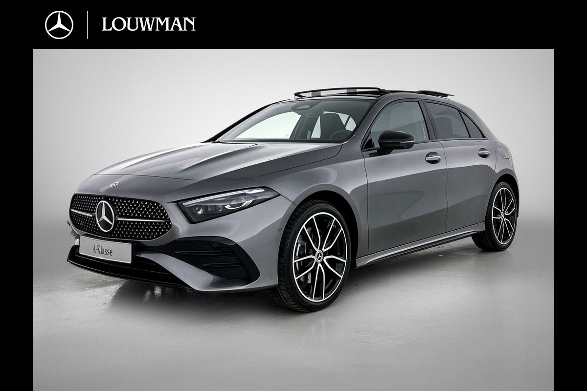 Mercedes-Benz A-Klasse 250 e Business Solution AMG | AMG Line Plus pakket | Trekhaak | 360° camera | Smartphone-integratie | Panoramaschuifdak | MULTIBEAM LED | Head-up display | 19 inch AMG velgen | Augmented Reality navigatie |