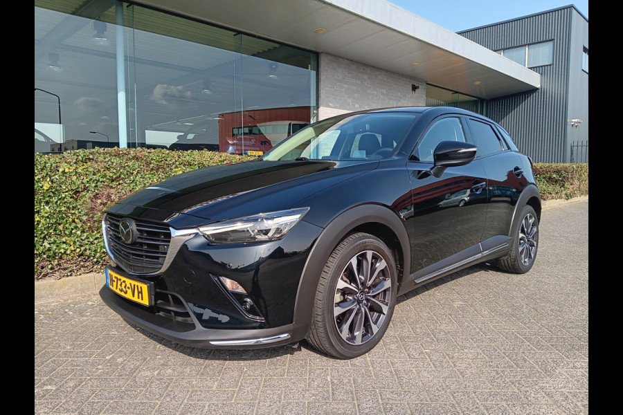 Mazda CX-3 2.0 SkyActiv-G 120 GT-M AUTOMAAT, LED, 18" LMV, CAMERA, PDC, HUD, etc. incl. 12 MND BOVAGGARANTIE