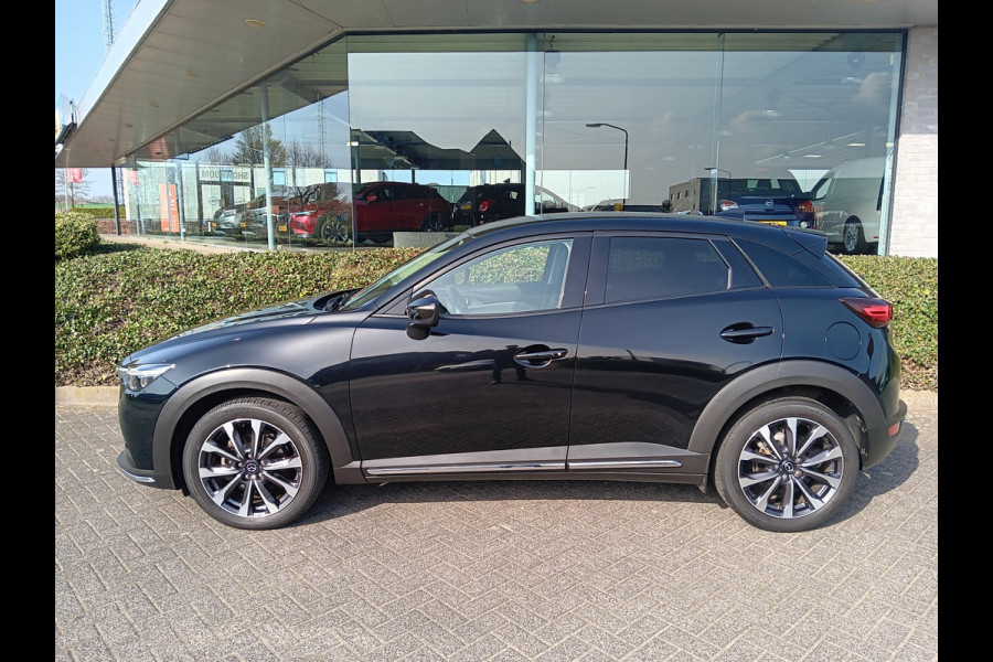 Mazda CX-3 2.0 SkyActiv-G 120 GT-M AUTOMAAT, LED, 18" LMV, CAMERA, PDC, HUD, etc. incl. 12 MND BOVAGGARANTIE