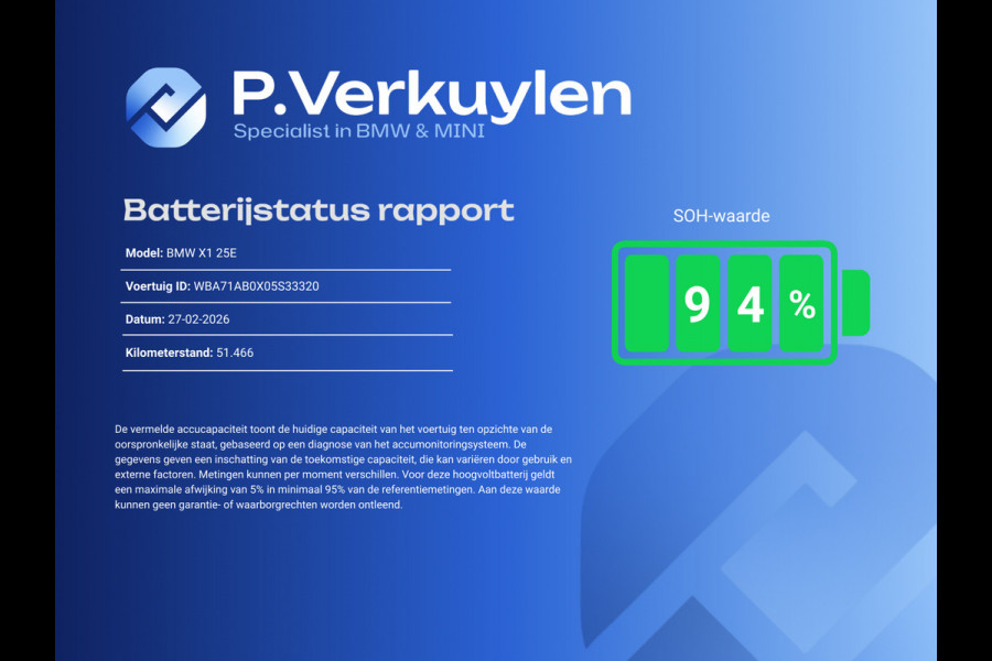 BMW X1 XDRIVE25E SPORT LINE | SPORTSTOELEN | PANORAMA | CAMERA | KEYLESS |