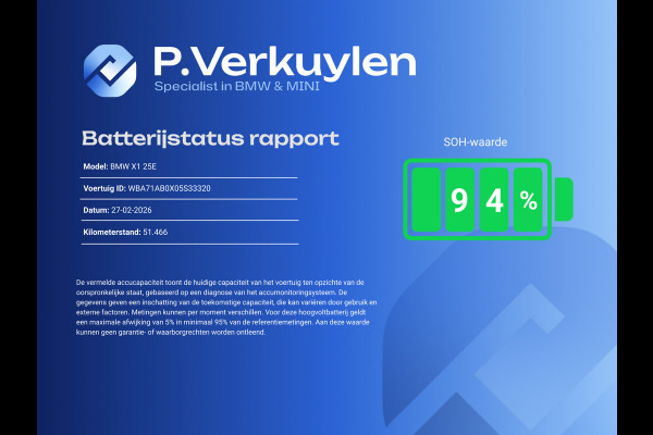 BMW X1 XDRIVE25E SPORT LINE | SPORTSTOELEN | PANORAMA | CAMERA | KEYLESS |