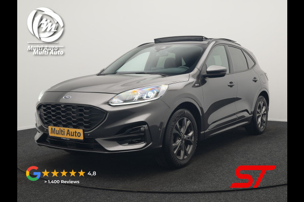 Ford Kuga 1.5 EcoBoost ST-Line 150pk Dealer O.H. | 1800kg Trekgewicht | Trekhaak Af Fabriek | Panodak | Adaptive Cruise | 360 Camera | Sportstoelen & Stuur Verwarmd | Apple Carplay | Keyless | Virtual | Blis | Navigatie | DAB |