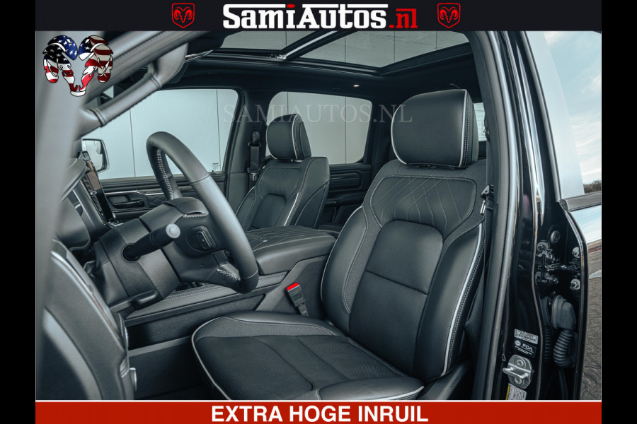 Dodge Ram Limited Night H.O 540HP 706Nm | Massage + Full Option | De Meest Luxe en Volle Pick-Up in zijn Klasse | Comfortabele Dubbele Cabine met Royale 5 Zitplaatsen | BPM vrij | Nu Leverbaar uit Voorraad | Voorraad Nr 2328 -  5157