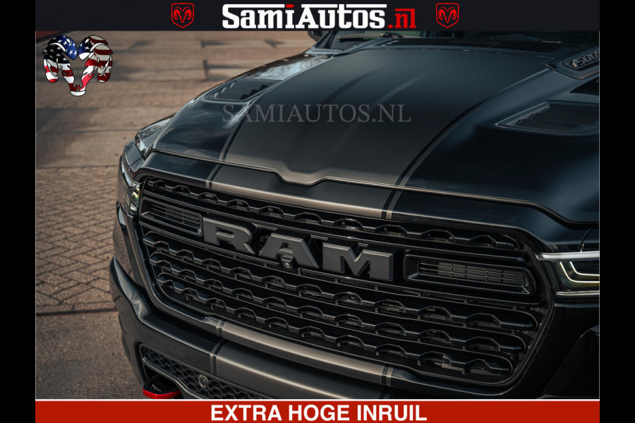 Dodge Ram Limited Night H.O 540HP 706Nm | Massage + Full Option | De Meest Luxe en Volle Pick-Up in zijn Klasse | Comfortabele Dubbele Cabine met Royale 5 Zitplaatsen | BPM vrij | Nu Leverbaar uit Voorraad | Voorraad Nr 2328 -  5157