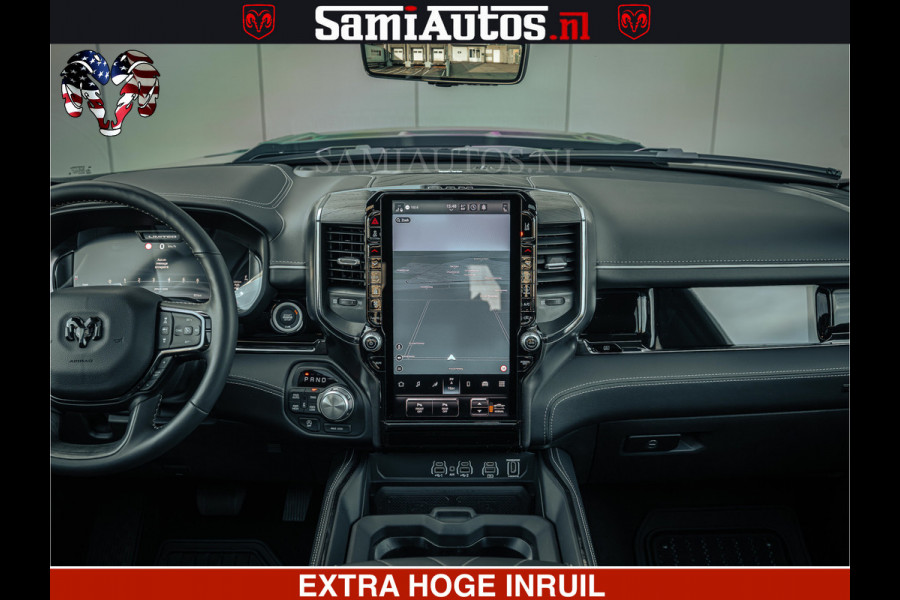 Dodge Ram Limited Night H.O 540HP 706Nm | Massage + Full Option | De Meest Luxe en Volle Pick-Up in zijn Klasse | Comfortabele Dubbele Cabine met Royale 5 Zitplaatsen | BPM vrij | Nu Leverbaar uit Voorraad | Voorraad Nr 2328 -  5157