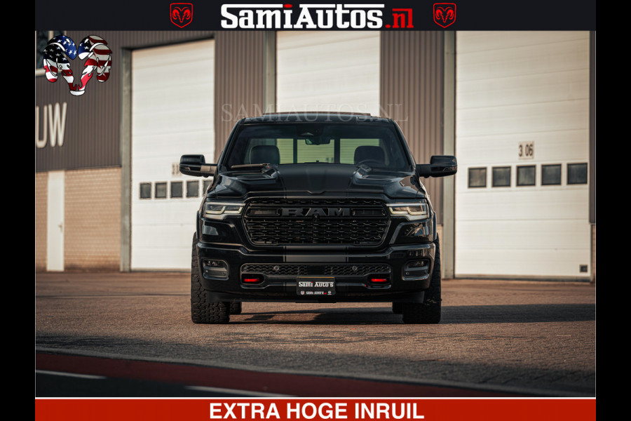 Dodge Ram Limited Night H.O 540HP 706Nm | Massage + Full Option | De Meest Luxe en Volle Pick-Up in zijn Klasse | Comfortabele Dubbele Cabine met Royale 5 Zitplaatsen | BPM vrij | Nu Leverbaar uit Voorraad | Voorraad Nr 2328 -  5157