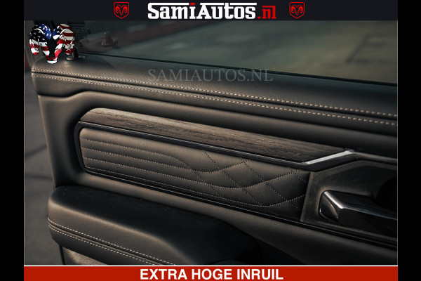 Dodge Ram Limited Night H.O 540HP 706Nm | Massage + Full Option | De Meest Luxe en Volle Pick-Up in zijn Klasse | Comfortabele Dubbele Cabine met Royale 5 Zitplaatsen | BPM vrij | Nu Leverbaar uit Voorraad | Voorraad Nr 2328 -  5157
